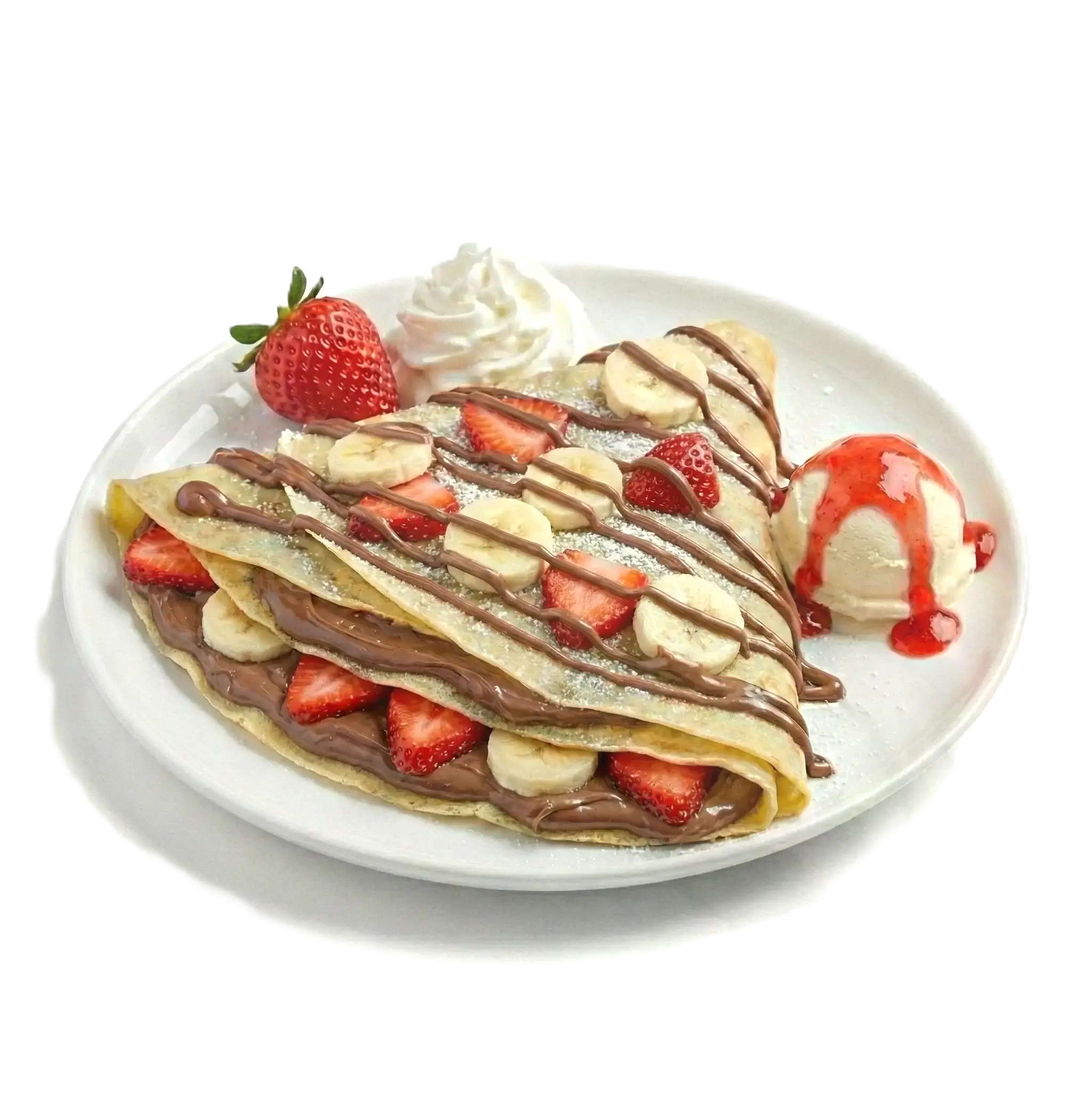 Crepa de fresa y banano